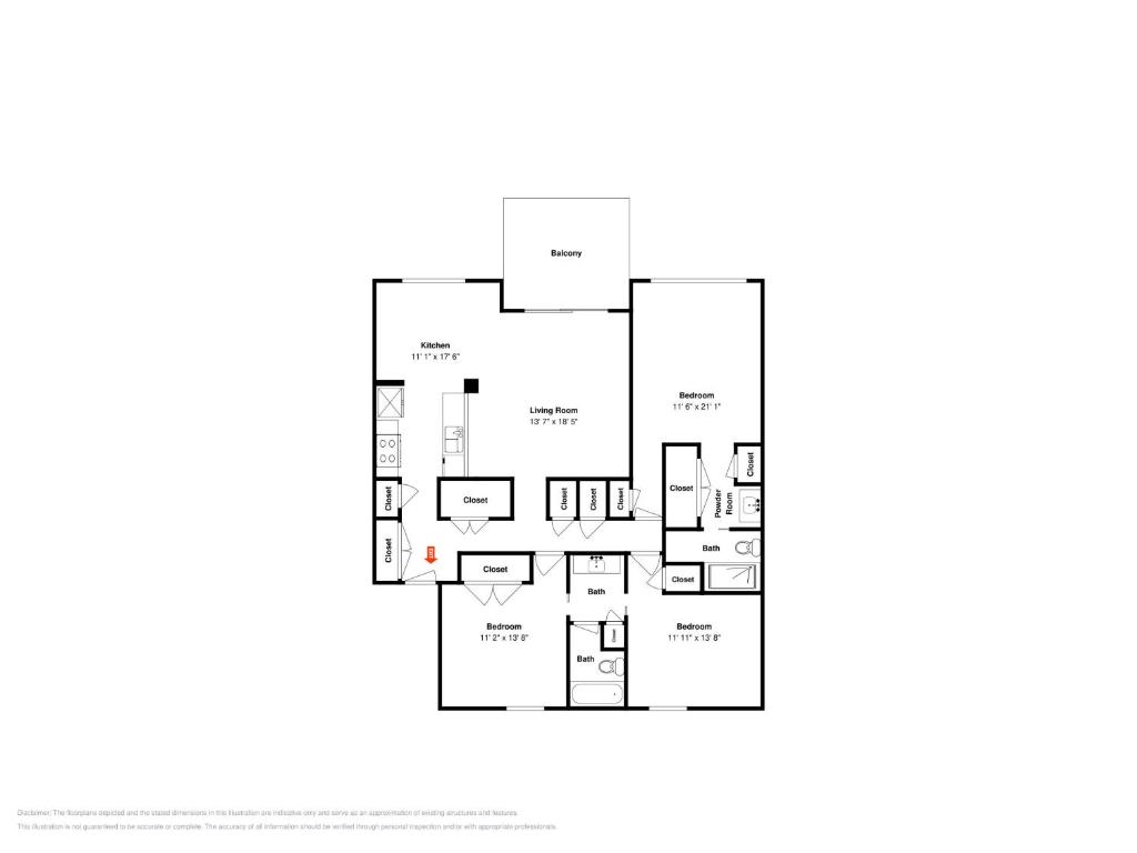 un plano de una casa en Gaetanos Getaway, en Rockport