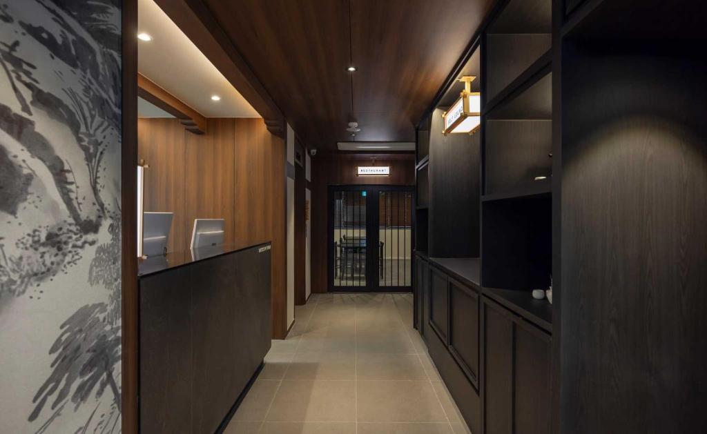 Kuchyň nebo kuchyňský kout v ubytování Aank Hotel and Spa Jongno Unni