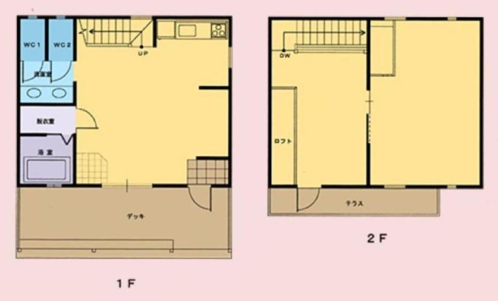 Půdorys ubytování Villa Orange Cabin