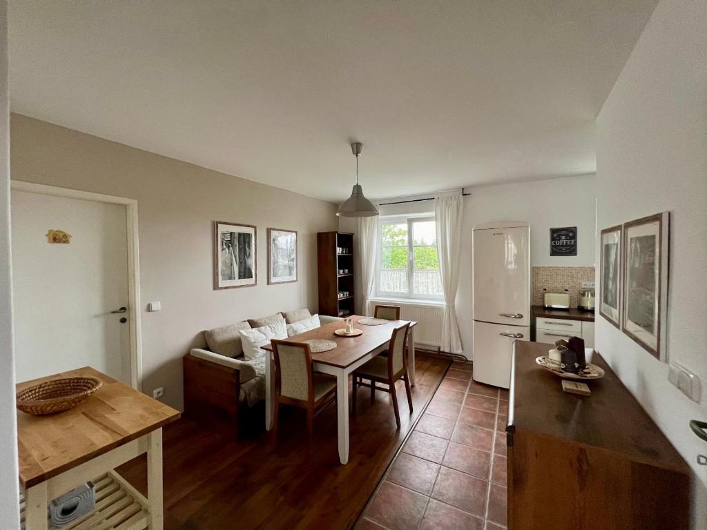 Posezení v ubytování Apartmán Půda na jihu