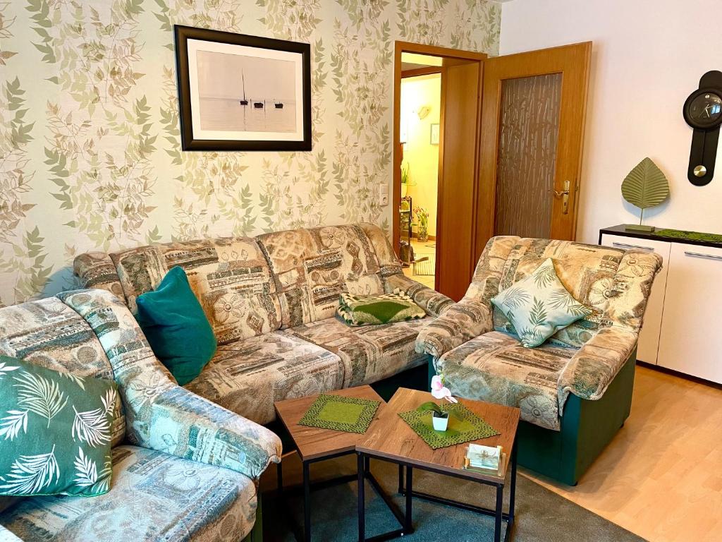 Posezení v ubytování Ferienwohnung Boldt