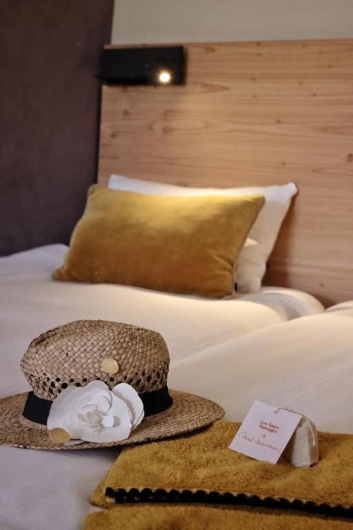 Postel nebo postele na pokoji v ubytování Mas Nouveau Chambres d'Hôtes
