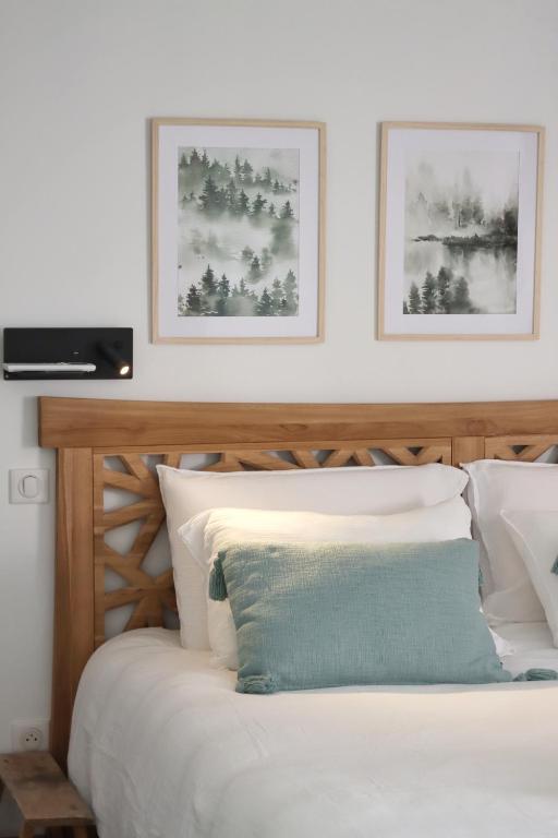 Postel nebo postele na pokoji v ubytování Mas Nouveau Chambres d'Hôtes