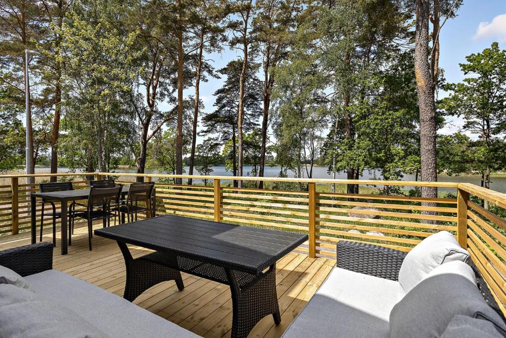 Balkón nebo terasa v ubytování First Camp Stensö-Kalmar