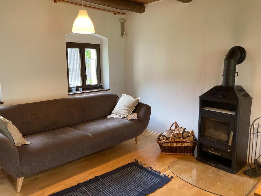 Posezení v ubytování Apartment im Loefengut