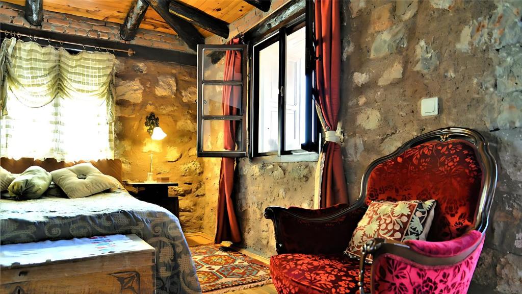 Postel nebo postele na pokoji v ubytování Yediburunlar Lighthouse Boutique Hotel and Restaurant