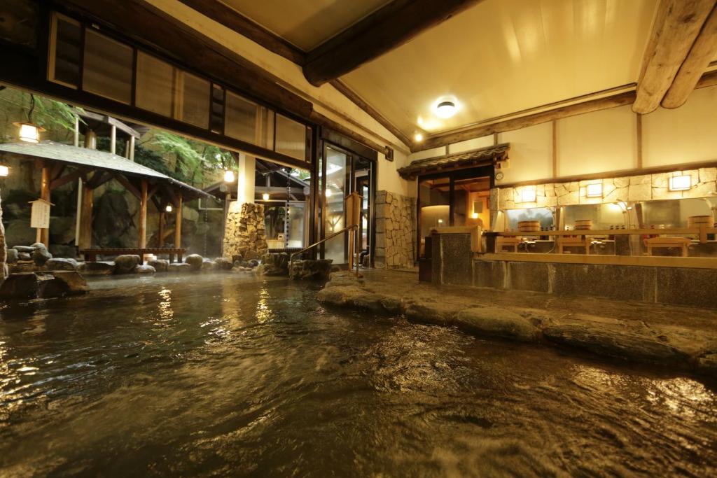 Restaurace v ubytování Hakone Kamon