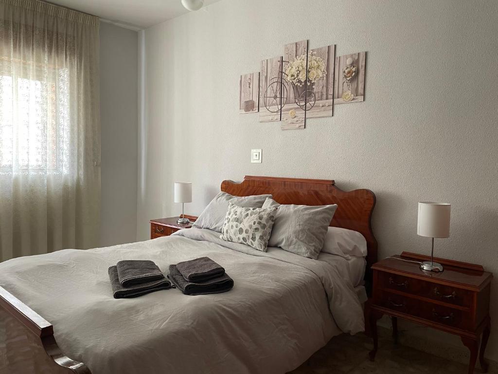 Postel nebo postele na pokoji v ubytování Casa Daniela