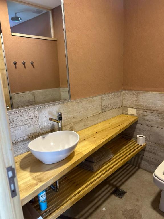 Koupelna v ubytování Posada San Polo