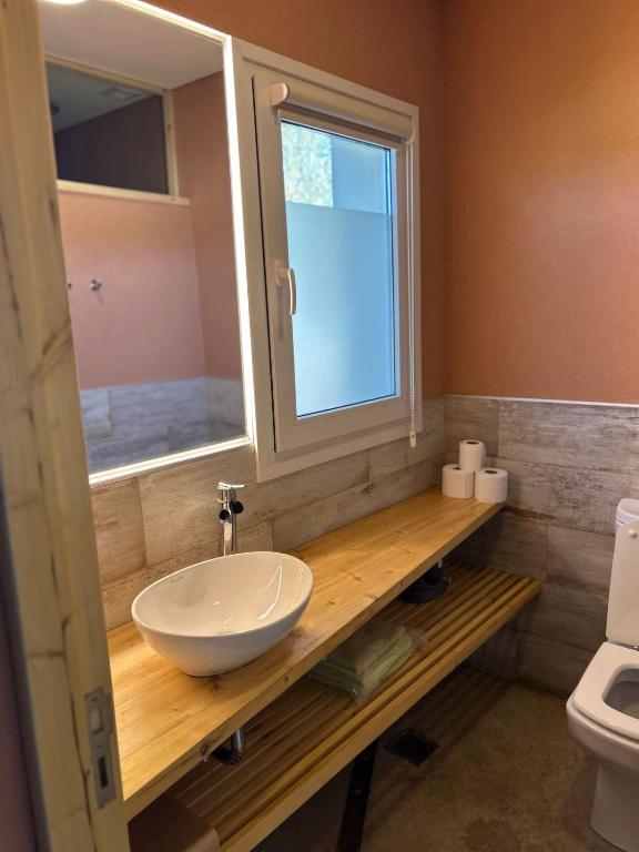 Koupelna v ubytování Posada San Polo