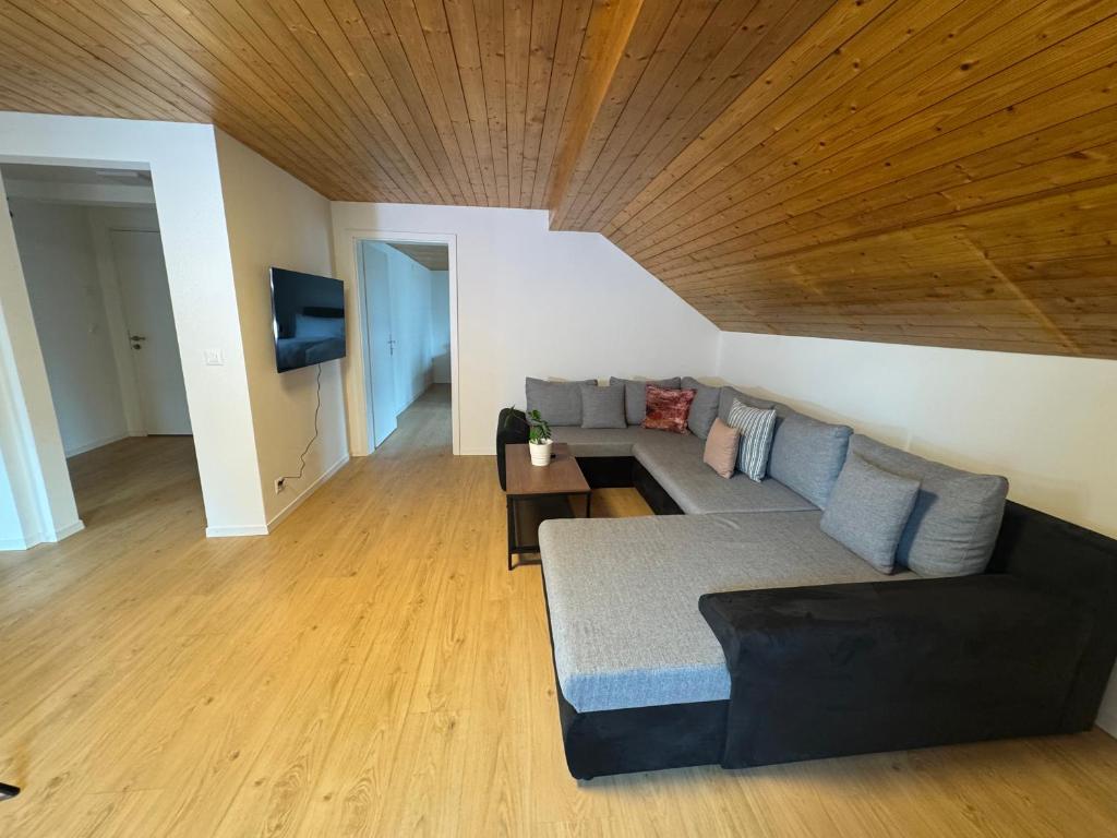 Posezení v ubytování BigTop-Appartement in Wald