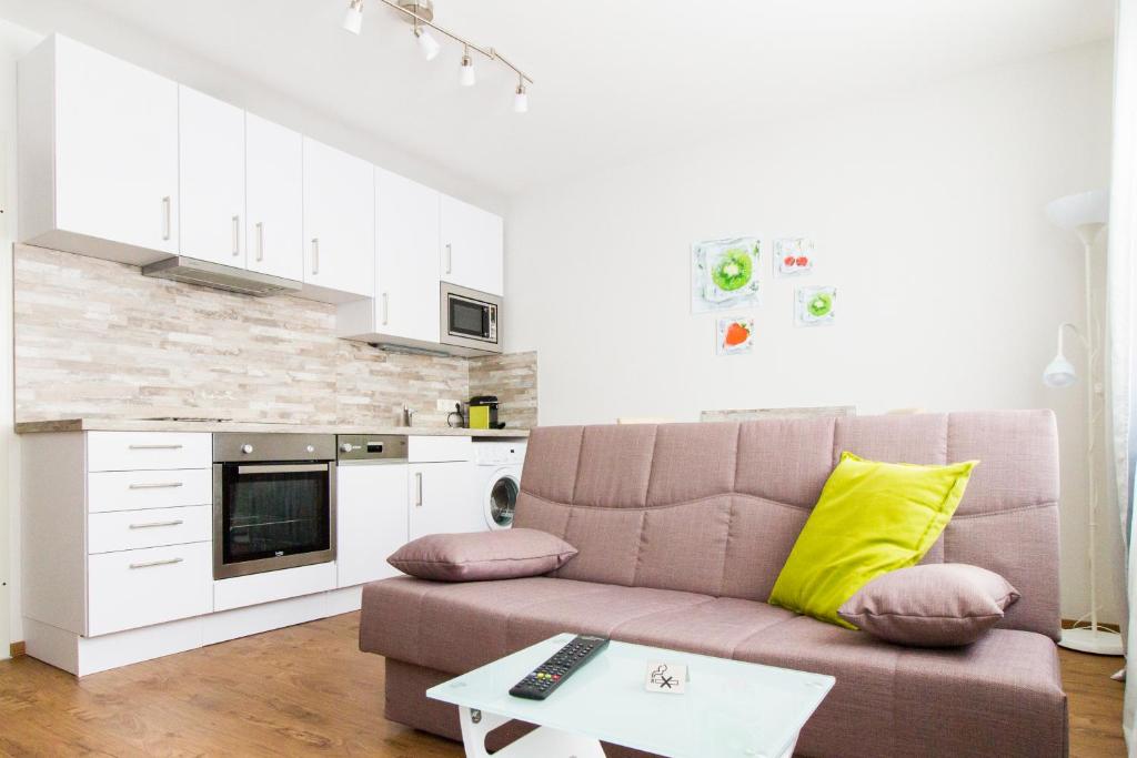 Kuchyňa alebo kuchynka v ubytovaní Residenz Donaucity
