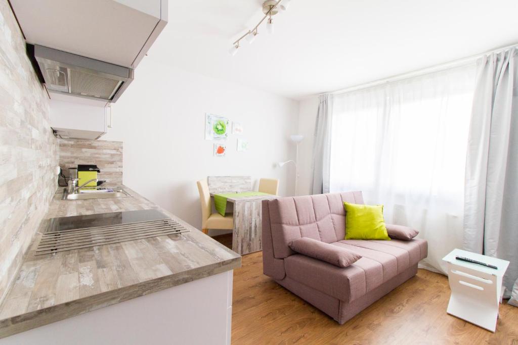 Kuchyňa alebo kuchynka v ubytovaní Residenz Donaucity