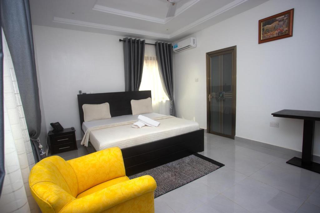 Postel nebo postele na pokoji v ubytování Labev Hotel