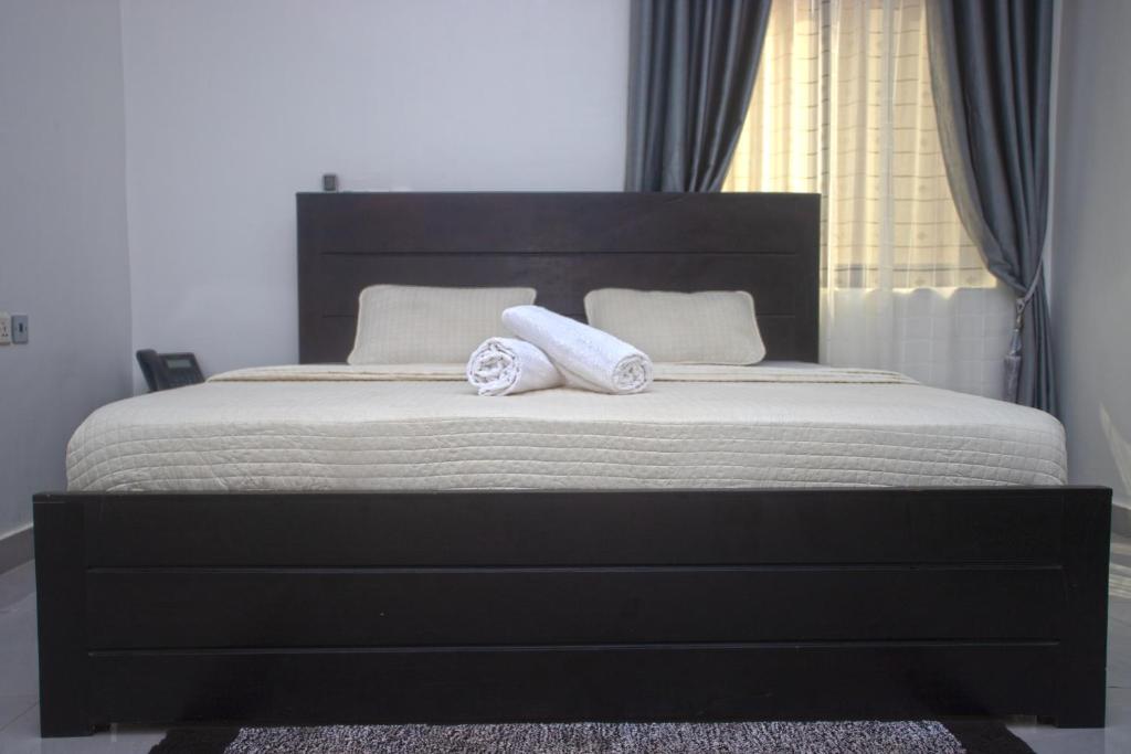 Postel nebo postele na pokoji v ubytování Labev Hotel