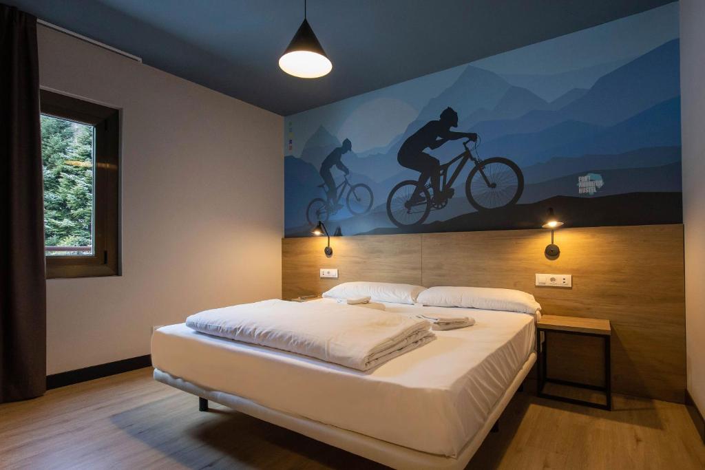 Postel nebo postele na pokoji v ubytování Font Andorra Hostel by Nexta