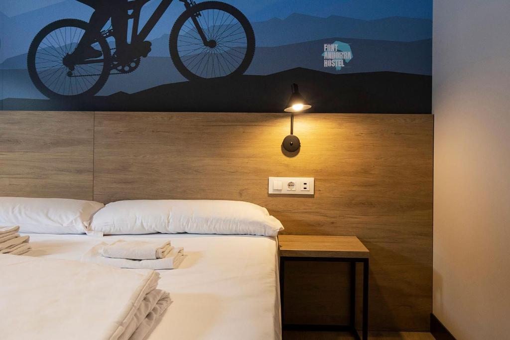 Postel nebo postele na pokoji v ubytování Font Andorra Hostel by Nexta