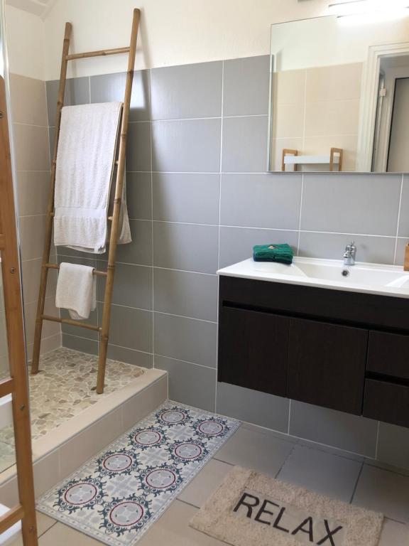 Koupelna v ubytování Beau T4 refait à neuf proche plage