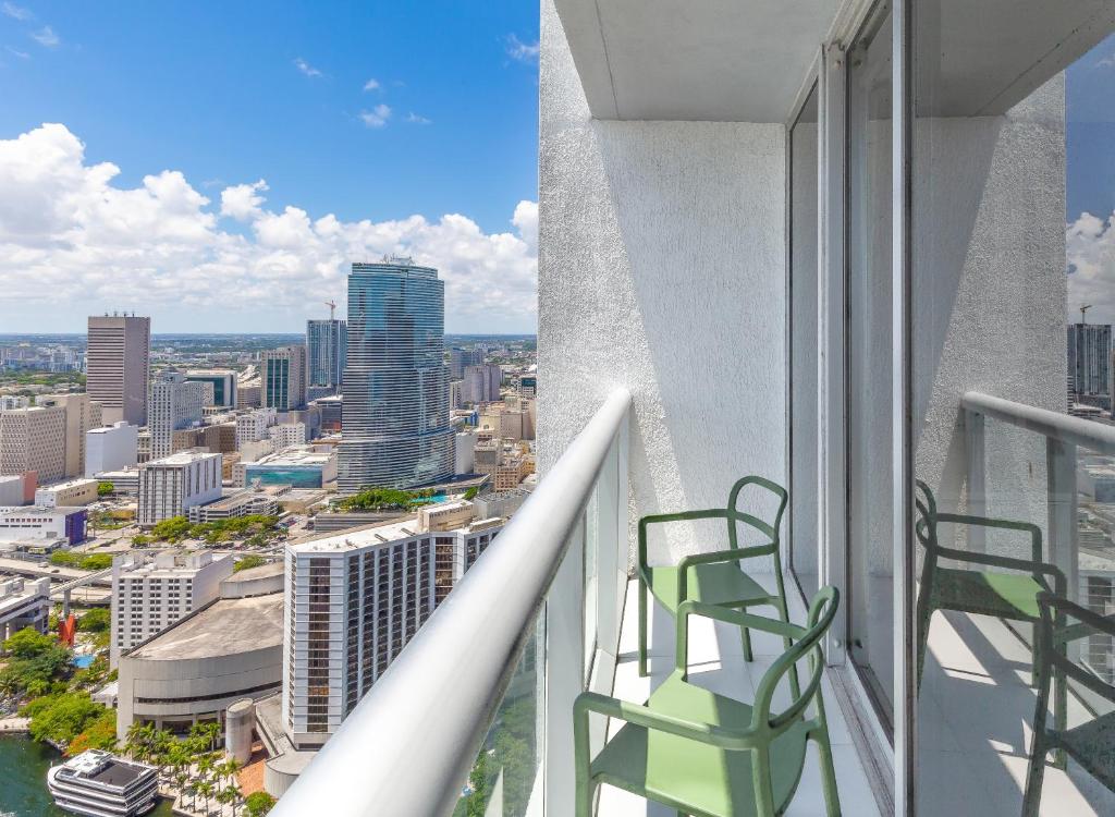 Balkón nebo terasa v ubytování Brickell by Miami Vacation Rentals