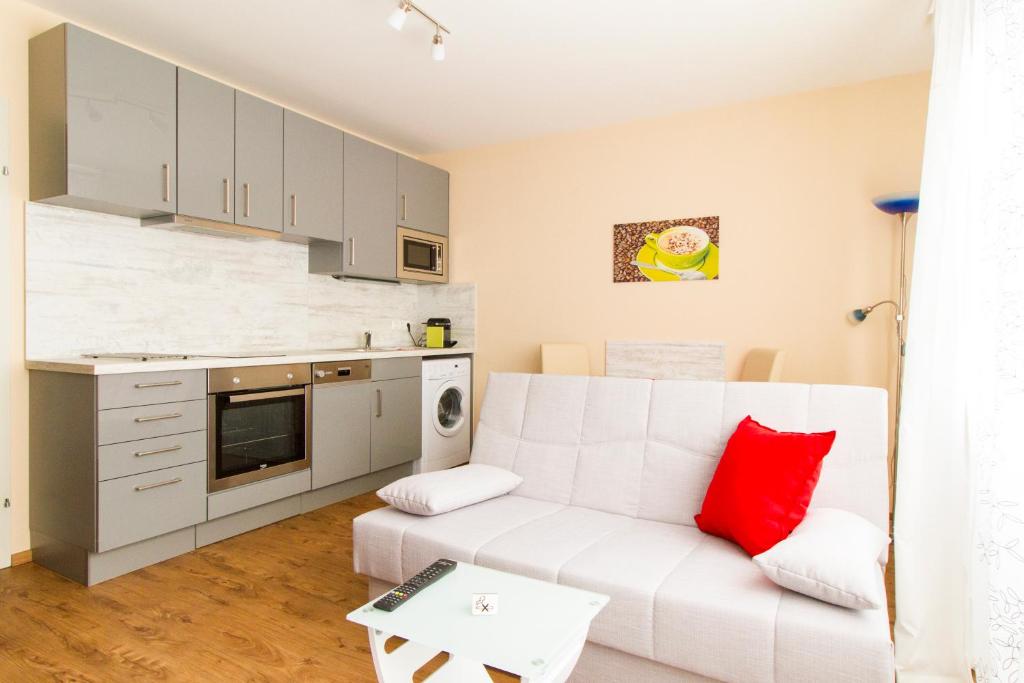 Kuchyňa alebo kuchynka v ubytovaní Residenz Donaucity