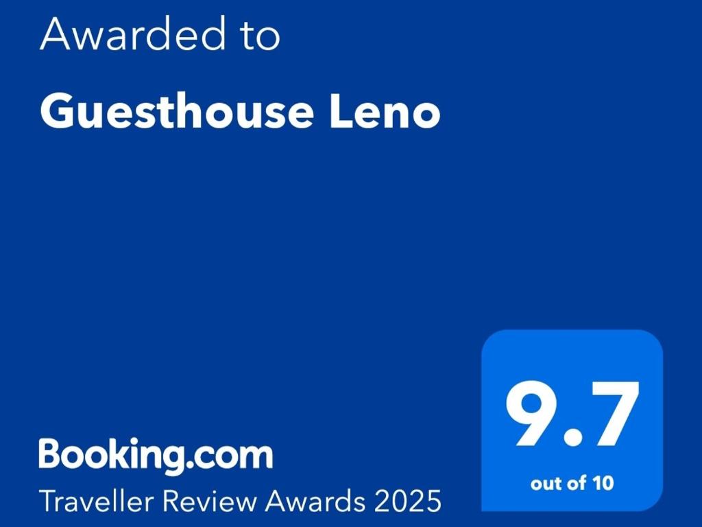 Certifikát, hodnocení, plakát nebo jiný dokument vystavený v ubytování Guesthouse Leno
