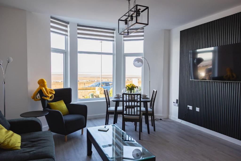 Χώρος καθιστικού στο Sunbeam House 2 Morecambe Accessible