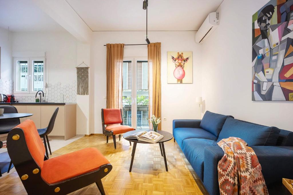 Stylish Apartment in Thissio l Dedicated Workspace
