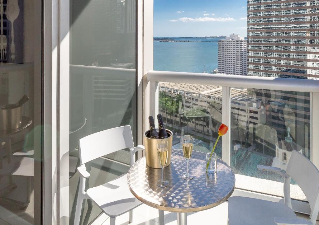 Balkón nebo terasa v ubytování Brickell by Miami Vacation Rentals