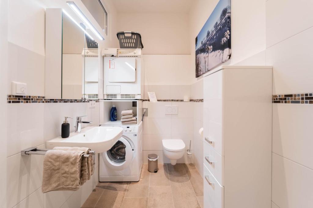 Koupelna v ubytování Ferienwohnung Fuchs