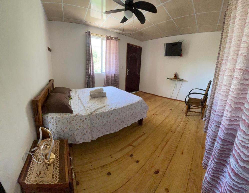 Postel nebo postele na pokoji v ubytování Hostal La India