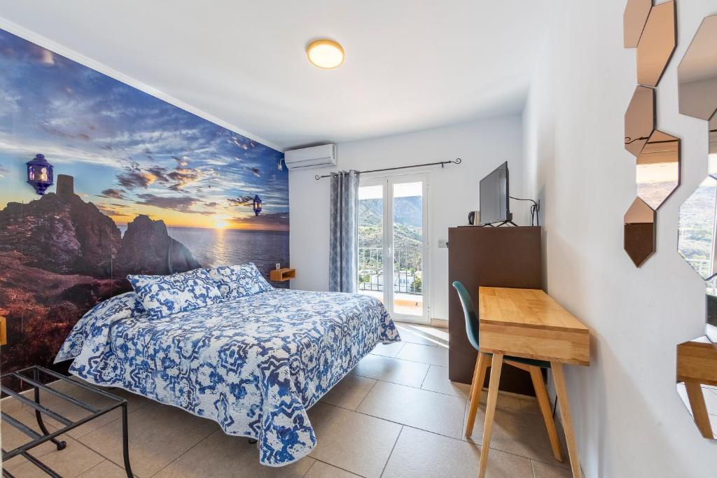 Postel nebo postele na pokoji v ubytování Boutique Hotel El Olivar
