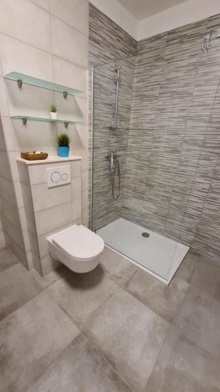 Koupelna v ubytování Apartment Mila