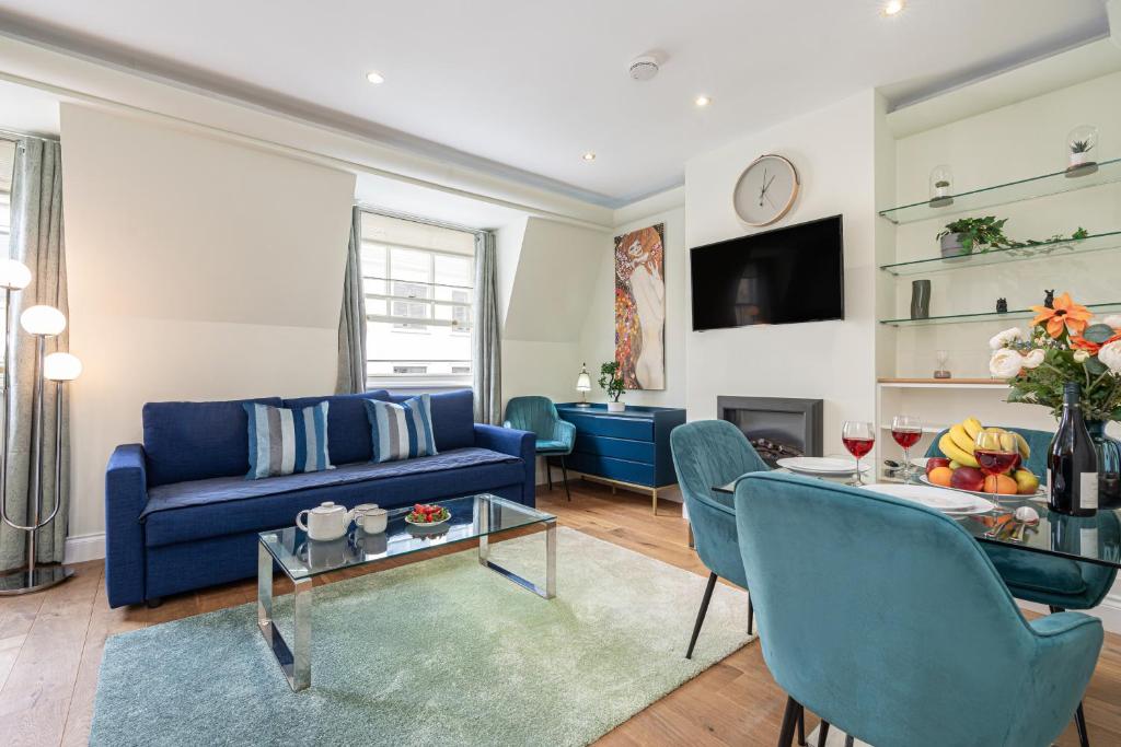 Χώρος καθιστικού στο Green Park Apartments