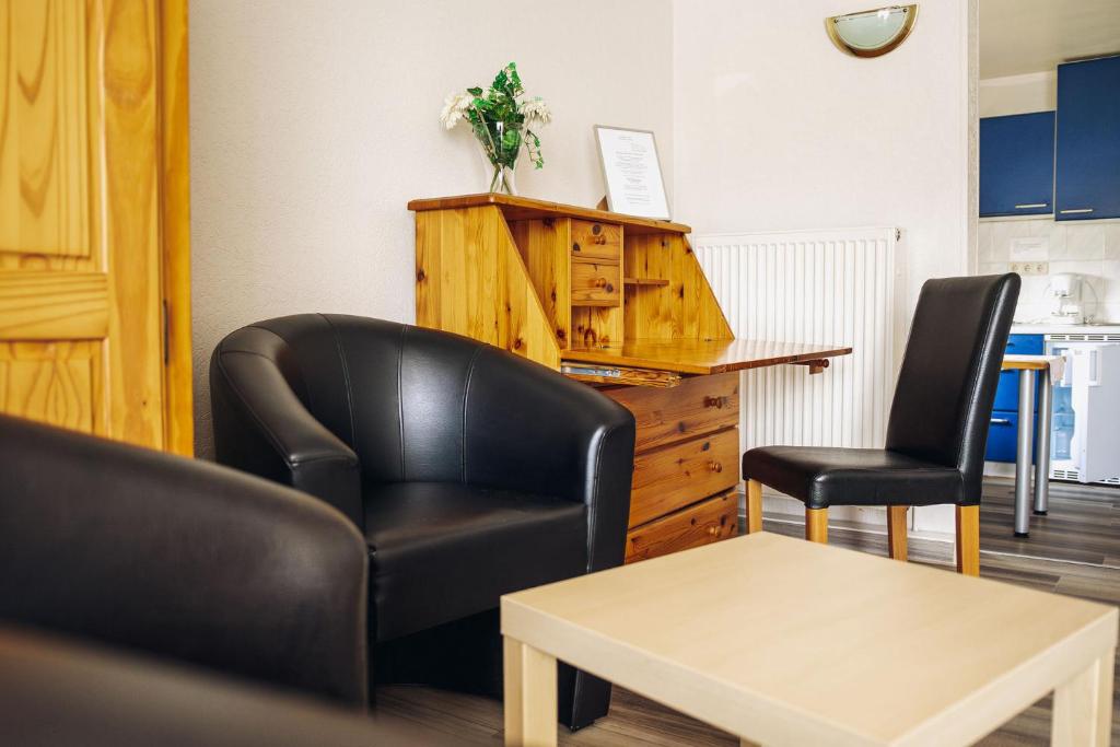 Posezení v ubytování Pension Apart