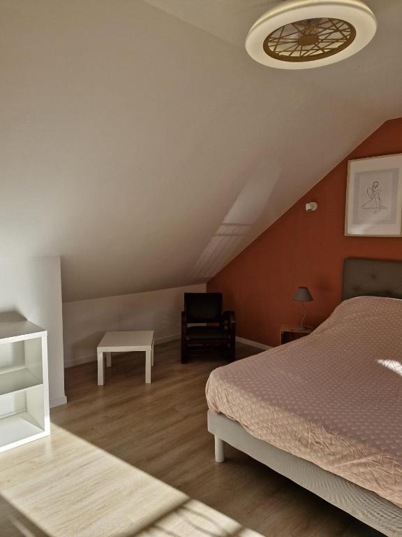 Postel nebo postele na pokoji v ubytování cocon d'Eden