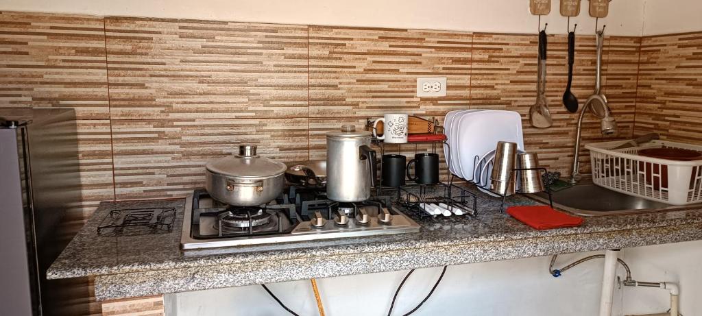 Kuchyň nebo kuchyňský kout v ubytování La Casa de Thurys