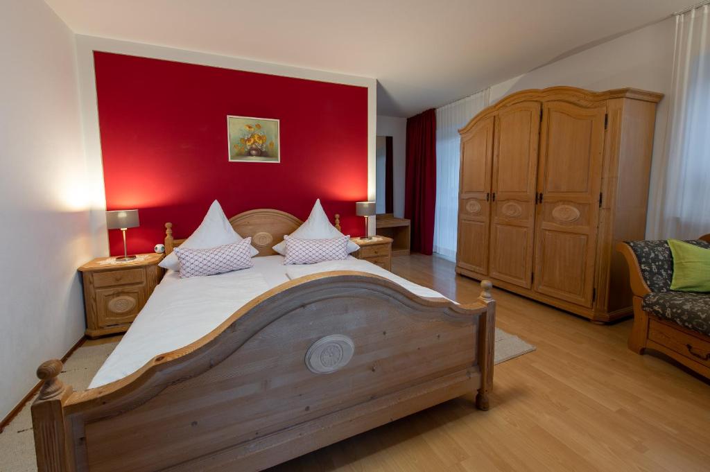 Postel nebo postele na pokoji v ubytování Gästehaus Nigglhof