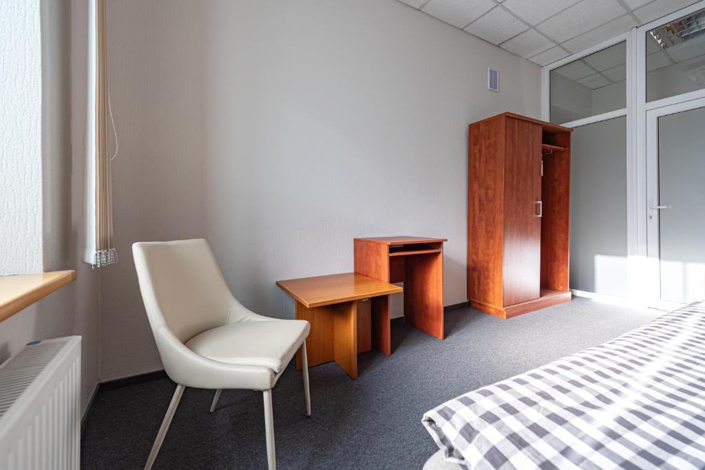Postel nebo postele na pokoji v ubytování Vilnius Hostel