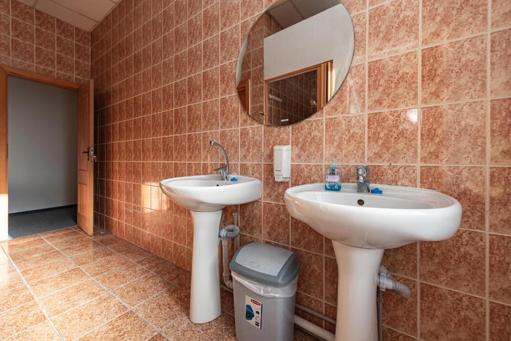 Koupelna v ubytování Vilnius Hostel