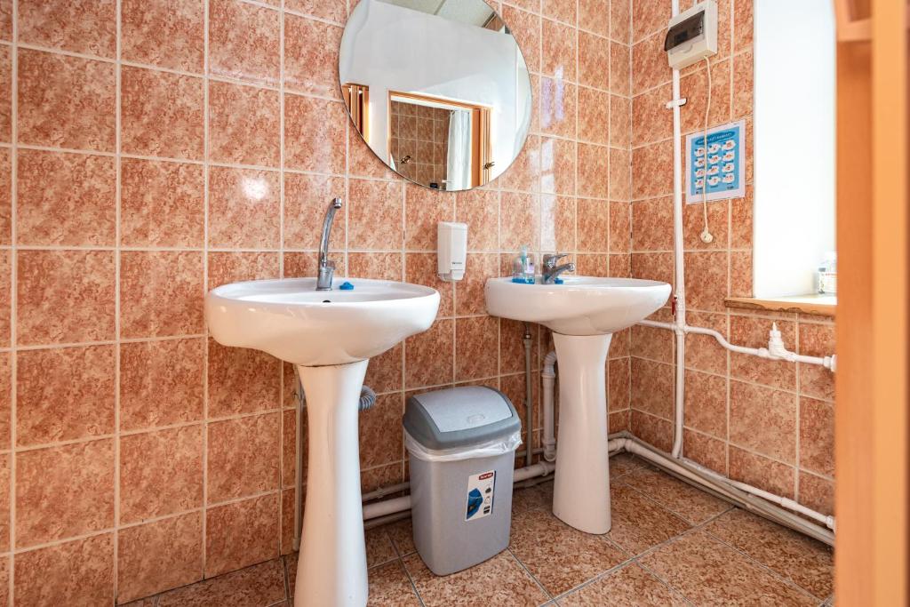 Koupelna v ubytování Vilnius Hostel
