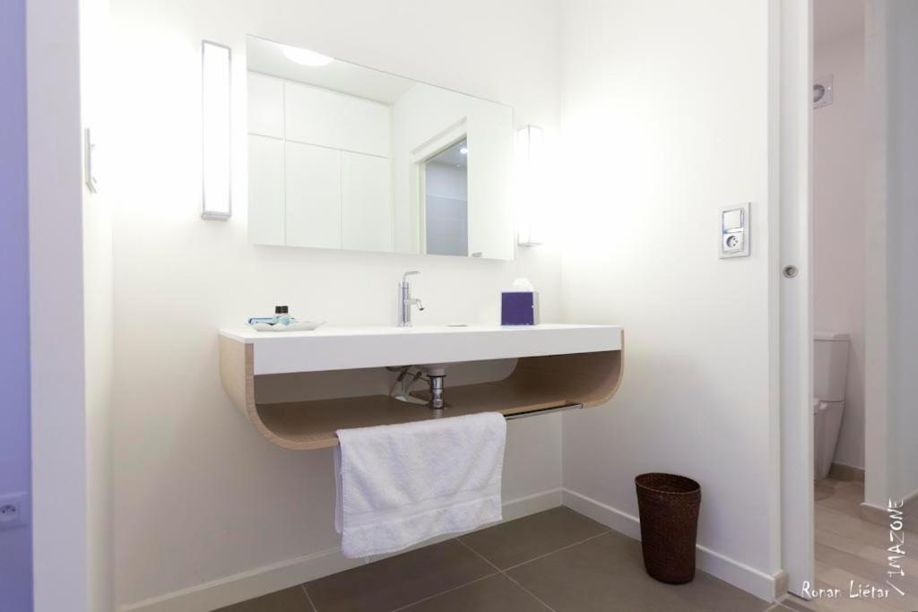 Koupelna v ubytování Hotel Ker Alberte