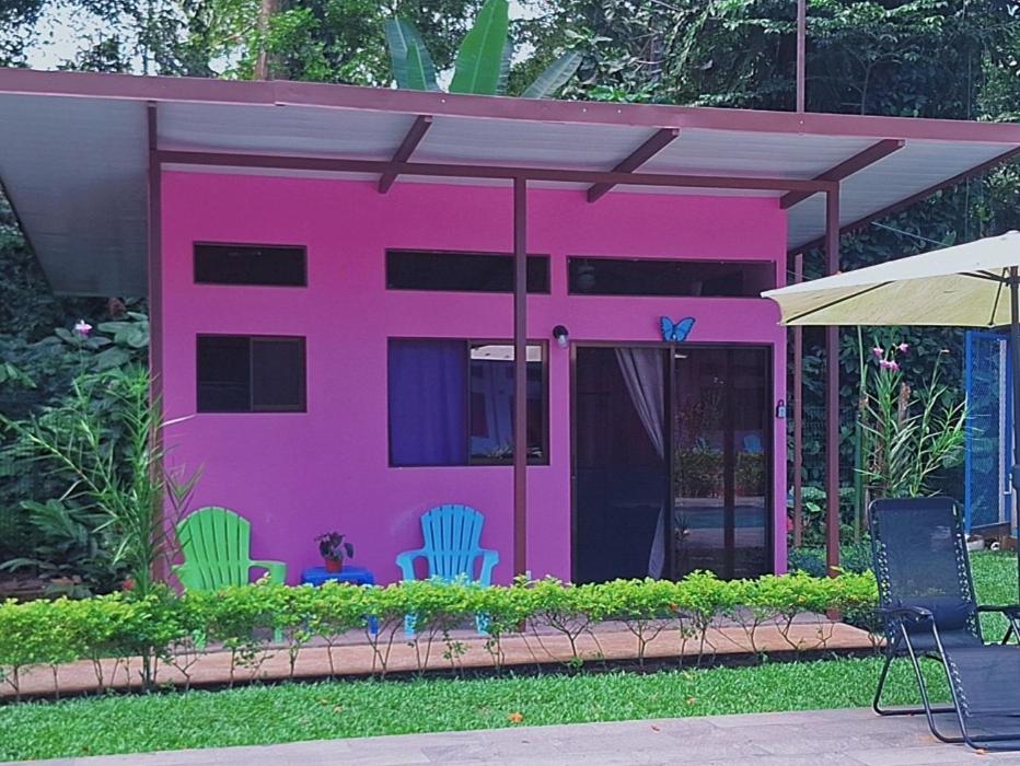 Zahrada ubytování Caribbean Blue Morpho Casitas
