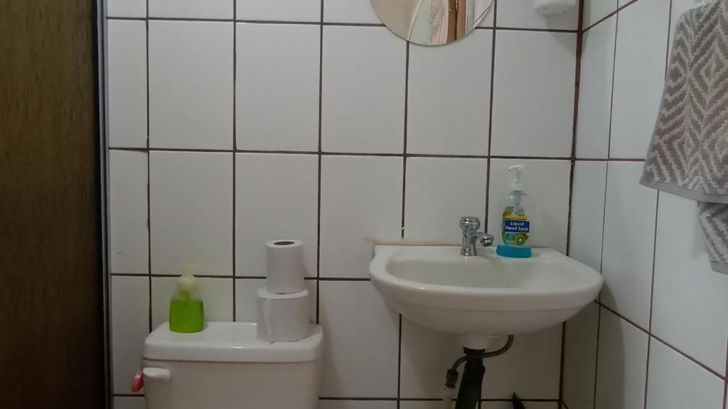 Koupelna v ubytování Casa Rural Arturo