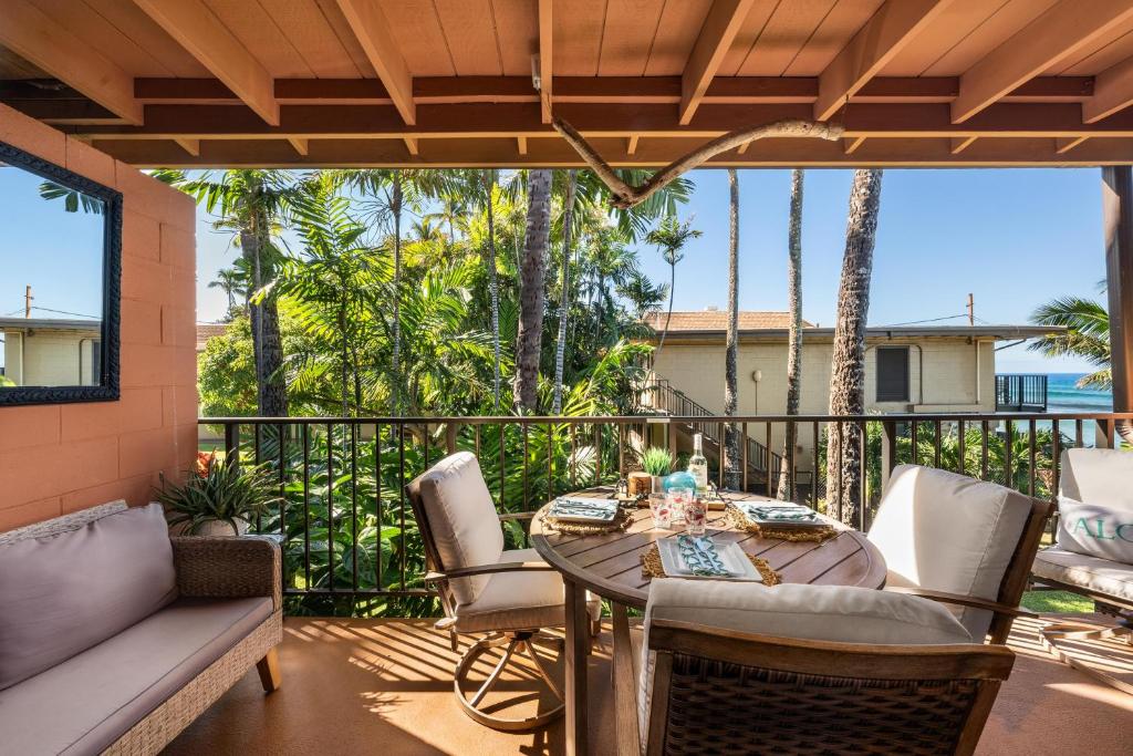 Balkón nebo terasa v ubytování Maui Sands Seaside 713