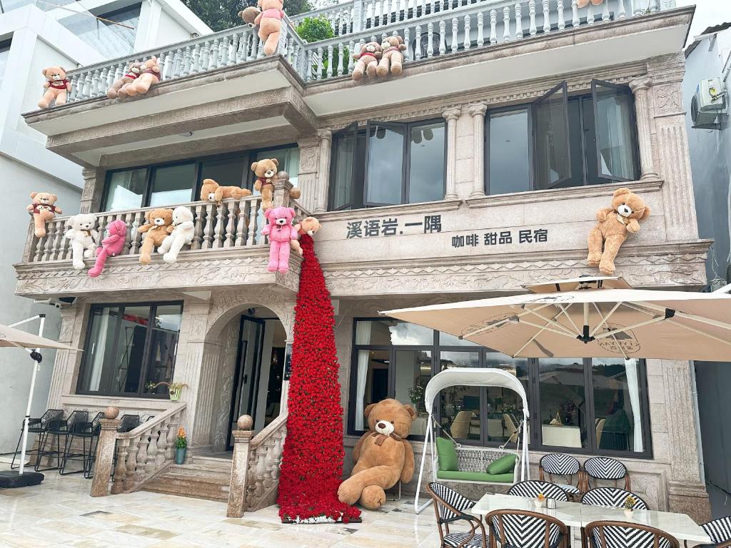 和主人一起入住永嘉县溪语岩一隅民宿的宠物