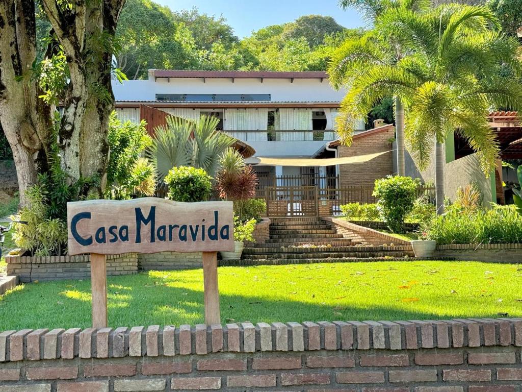 马拉戈日Casa Maravida的房屋前的标志