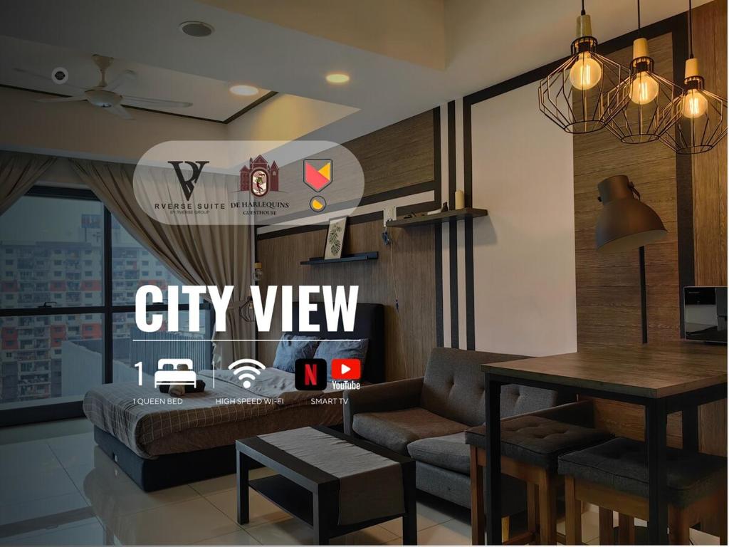 Posezení v ubytování Icon Residenz Icon City, Petaling Jaya by De Harlequins Guesthouse