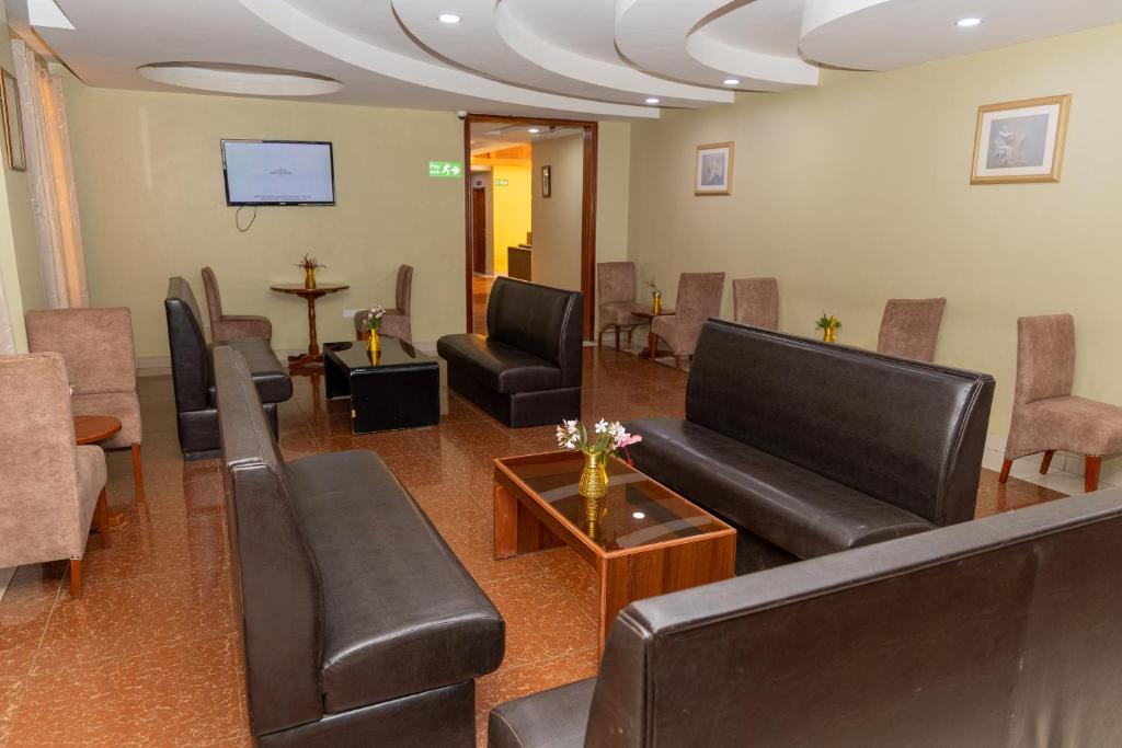 Posezení v ubytování Maxland Hotel