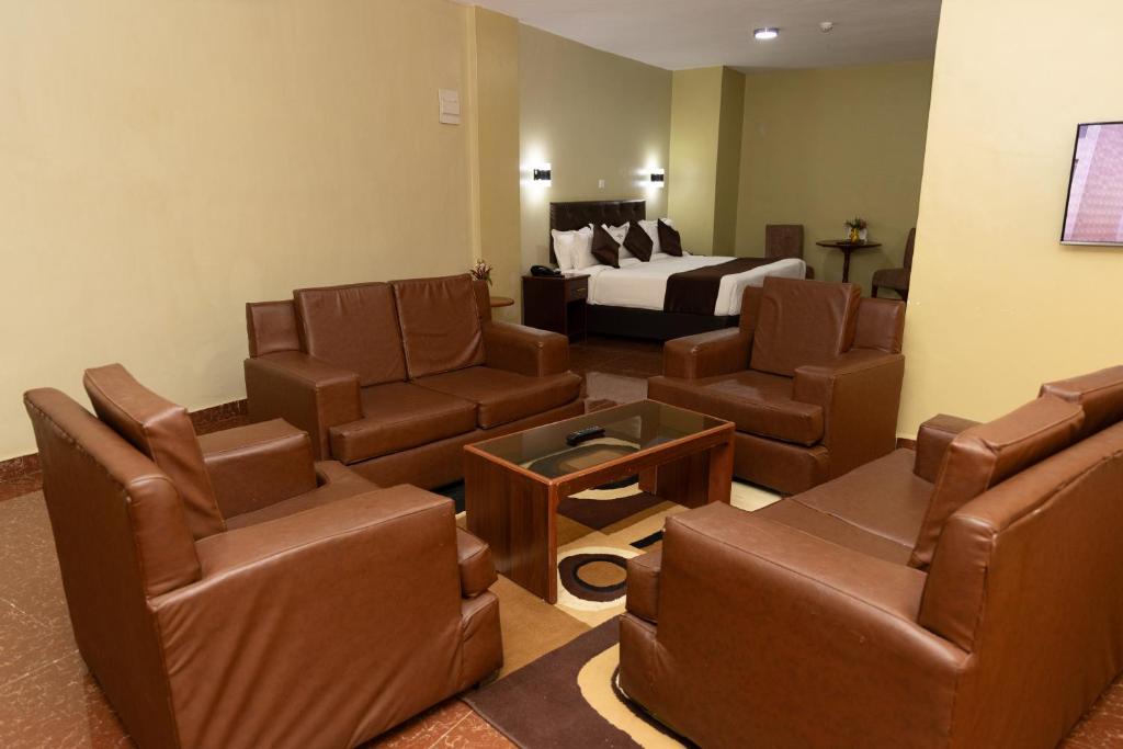 Posezení v ubytování Maxland Hotel