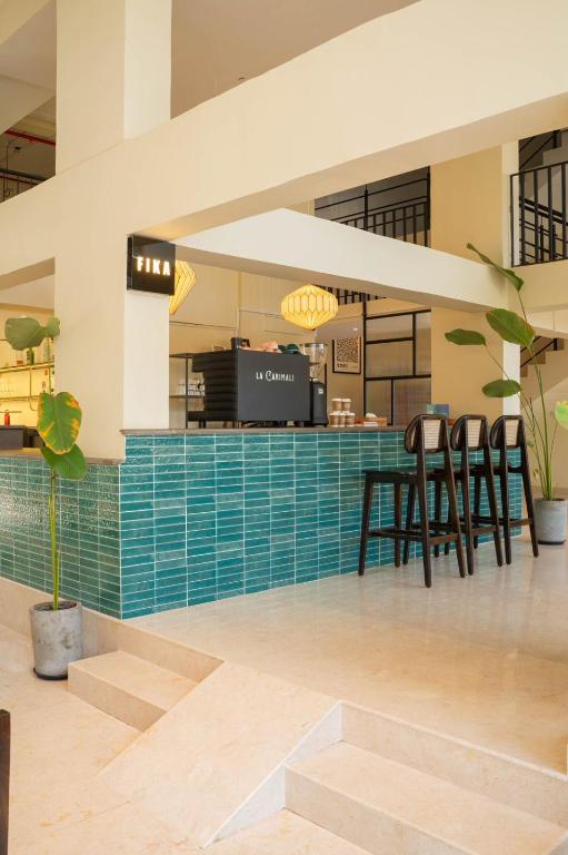 Restaurace v ubytování Minimalist Panjim